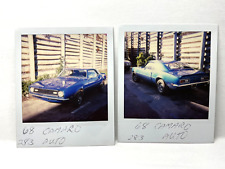 CCA 2 Photograph 1980's Polaroid Artistic 1968 Chevy Chevrolet Camaro 283 Auto  picture
