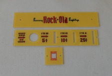 1940 Rock-Ola Super Luxury Light Up Jukebox Logo, Pricing, Record Play: 3 Pieces picture
