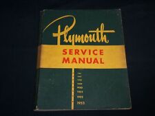 1953 PLYMOUTH SERVICE MANUAL - MODELS P-15, 18, 19, 20, 22, 23 & 24 - R 704C picture