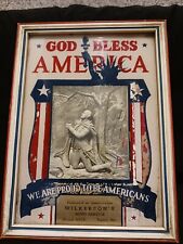 Antique Advertising Patriotic Reverse Painted, Framed Picture, Joplin Mo picture