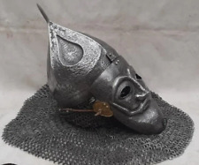Norman Ottoman Empire Helmet With Chainmail Helmet Norman Half Face mask picture