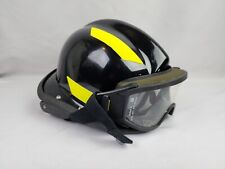 Bullard USRX Black Firefighter U-Fit Rescue Helmet Size 6.5 to 8 w/ ESS Goggles picture