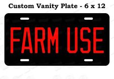 Farm Use Custom State License Plate For Auto Car Bike ATV Keychain Fridge Magnet picture