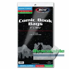 100 - BCW Current Modern Thick 2-Mil Polypropylene Resealable Comic Book Bags picture