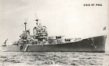 U.S.S. St. Paul, United States Navy, Cleveland-class light cruiser, Postcard picture