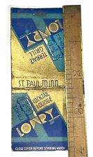 Rare Earth St Paul Minn Cocktail Lounge Advertising Matchbook Hotel Lowry Vtg MN picture