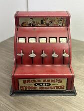 Vintage Uncle Sam’s Store Cash Register by Durable Toy Novelty USA Fully Tested picture