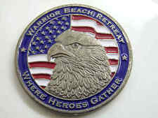 WARRIOR BEACH RETREAT WHERE HEROES GATHER CHALLENGE COIN picture