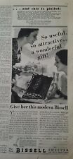 1932 give her this modern  Bissell vacuum cleaner sweeper ad picture