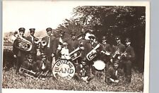 CITIZENS MARCHING BAND machias ny real photo postcard rppc cattaraugus parade picture