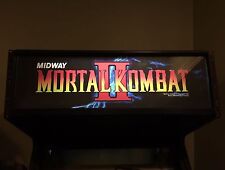 Mortal Kombat 2 Arcade Marquee Midway MK2 MKII Translight Header Sign Backlit picture