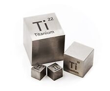 Titanium Metal 10mm Density Cube 99.9% for Element Collection Chemistry Teacher picture