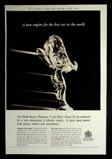 1959 Paper Advert, Rolls Royce Car, Spirit o Ecstasy, New Aluminium Engine picture