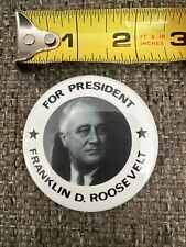 Franklin D. Roosevelt President Pin/Pinback Reproduction for 2015 FDR Library picture