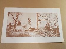 Vintage L.A. Huffman Spotted Eagle's Sioux Village Tongue River Photo JFAA Print picture