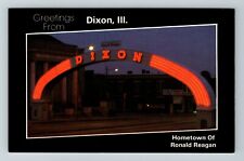 Dixon IL-Illinois Scenic Greetings, Dixon Arch  Vintage Souvenir Postcard picture
