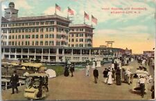 Hotel Rudolph and Boardwalk, Atlantic City New Jersey NJ - d/b Postcard- 1912 picture