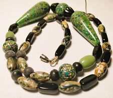 Vintage Czech Art Deco Fancy Beads Beaded Necklace picture
