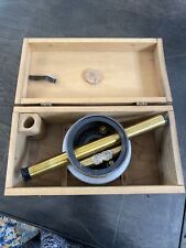 Bostrom-Brady No.2 47 Surveying Level Scope w/Wood Dovetail Box Architect's Tool picture