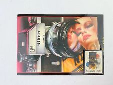 Vintage Nikon Camera Postcard with 2 Stamps picture