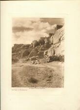 1906 Original Photogravure | Trail to Shipaulovi | Edward Curtis | 5 1/2 x 7 1/2 picture