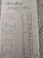 Dated 1773 Store Inventory Ledger See Photos picture