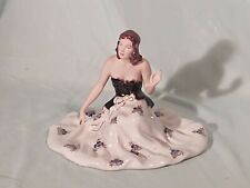 Vintage Royal Dux Porcelain Woman Figurine, Art Deco, Seated Lady, Beautiful picture