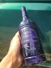 Neat Pre Pro St.Louis Whiskey☆Old Purple Liquor Bottle Kellerstrass Distillers picture