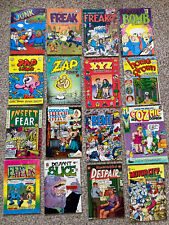 VINTAGE ATTIC FIND : Lot of 16 adult comics..Zap,Feds and Heads, ect. picture