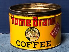 Vintage HOME BRAND 1 lb. Atwood COFFEE Tin No Lid GRIGGS, COOPER, MINNEAPOLIS,MN picture