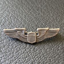 WWI or WWII Sterling USAAF Pilots Wings-Garrison Cap Size picture