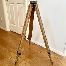 Surveying TRIPOD Warren Knight Co USA 3-1/8” VTG wood brass For Transit Antique picture