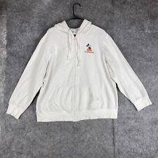 Disney Parks Hoodie Womens 1X White Mickey Mouse Full Zip Long Sleeve picture