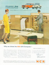 Kaiser Jeep Corporation chose the NCR 315 Computer ad 1963 picture