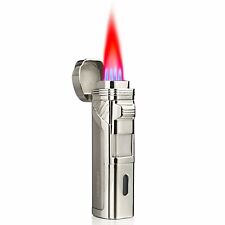 Torch Lighter 4 Jet Flame Honest Refillable Cigar Lighter with punch Quadruple picture