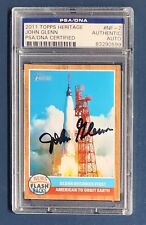 2011 Heritage 1962 Flashback John Glenn NASA Auto PSA/DNA Authentic Signed Card picture