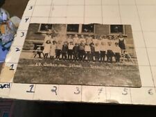 original 1922 LORAIN OHIO SCHOOL PHOTO Postcard -- creased, removed picture