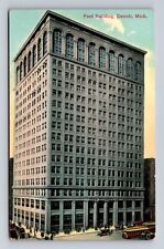 Detroit MI-Michigan, Ford Building, Antique Vintage Souvenir Postcard picture