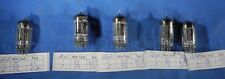 (5) JHS 5687 WA SYLVANIA BLACK PLATE STRONG TUBES  (TESTED W/ TV-7D/U) picture