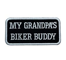 My Grandpa's Biker Buddy 3 inch Patch IV1306 F4D30J picture