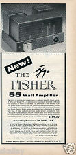 1956 Print Ad of The Fisher Model 55A 55 Watt Amplifier picture