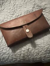 Vintage SWISS ARMY BELT POUCH LEATHER AMMO BAG 1966 - Schuler Seewen SZ picture