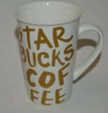 Nice 12 oz Starbucks Gold Text Graphic Tall MINTY Coffee Mug 2015  picture