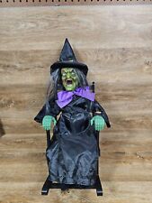 Halloween Retro Animated Rocking Chair Witch (READ) picture