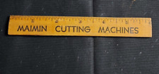 Old Advertising Premium Ruler Maimin Cutting Machines Baltimore Tape Products picture
