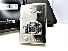 Konica Camera Metal 10th Anniversary Konica Minolta ZIPPO 1997 Mint Rare picture