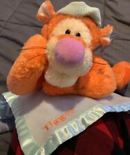 NWT Gund Disney Sleepytime Tigger Baby Plush With Security Blanket 11