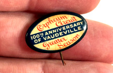 Antique 1926 Orpheum Circuit 100th Vaudeville celluloid pin Los Angeles CA picture