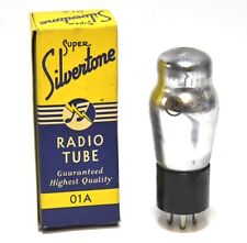 VINTAGE SUPER SILVERTONE 01-A  IN ORIGINAL BOX WITH TUBE UNTESTED picture