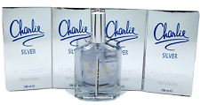Charlie Silver Perfume by Revlon 3.4 oz EDT Spray, New (Lot of 4 PCs) picture